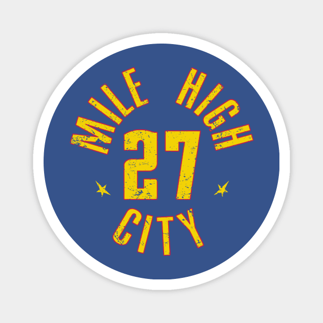 Jamal Murray 27 - Denver Nuggets Magnet by Abslt Studio